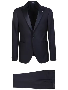 3-piece blue tuxedo