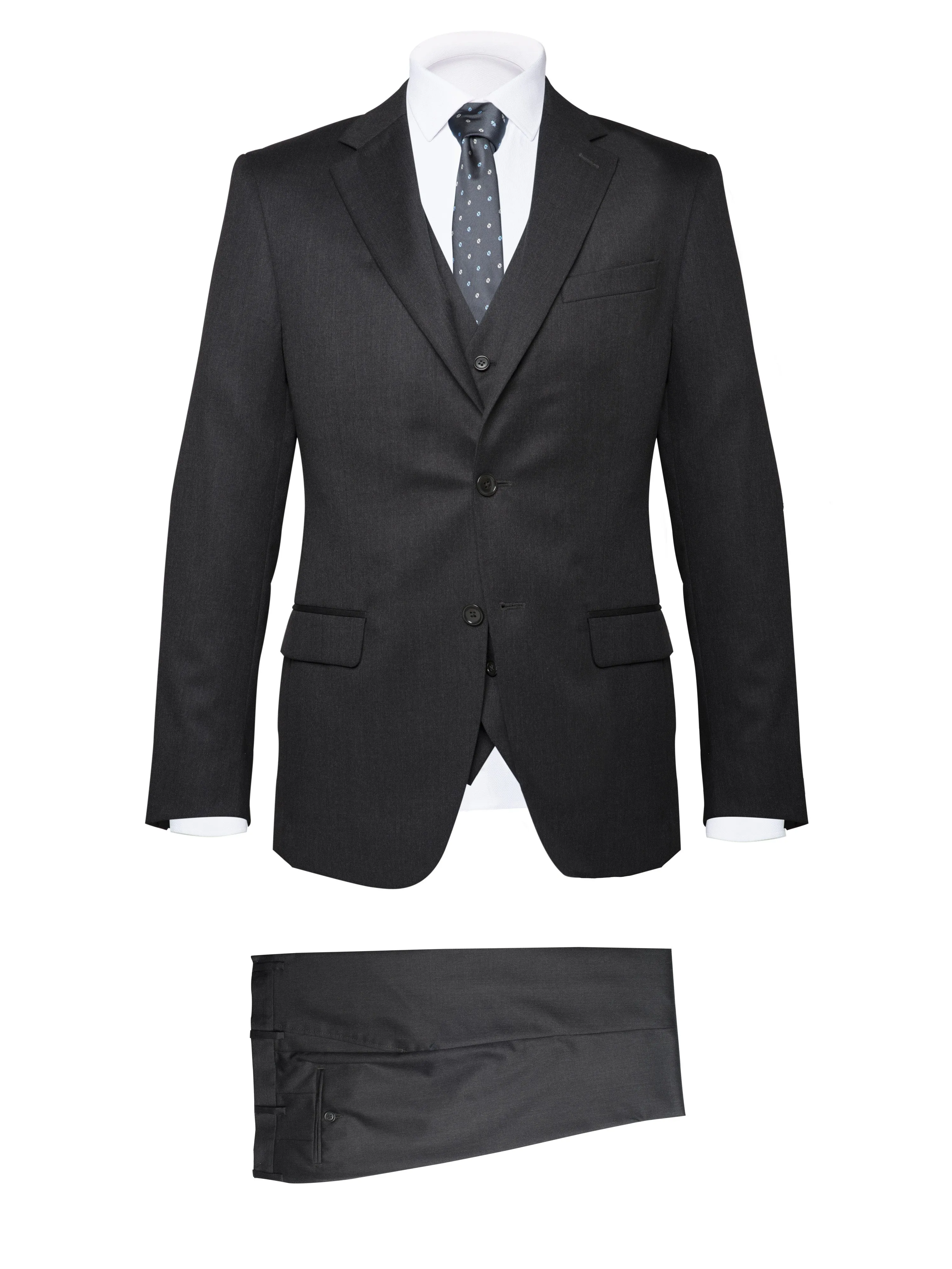 3 Piece Suit Dark Grey by Angelico