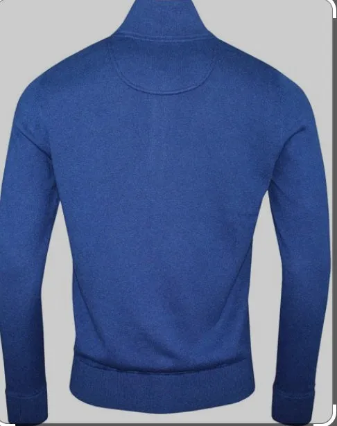 6th Sense Harry Half Zip Sweater - Pacific