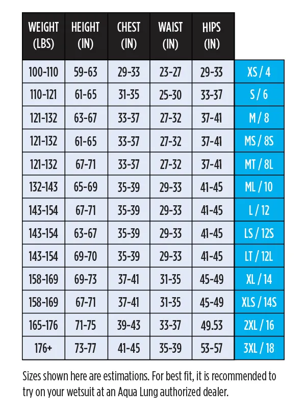Aqua Lung Women's AquaFlex 2mm Hooded Vest