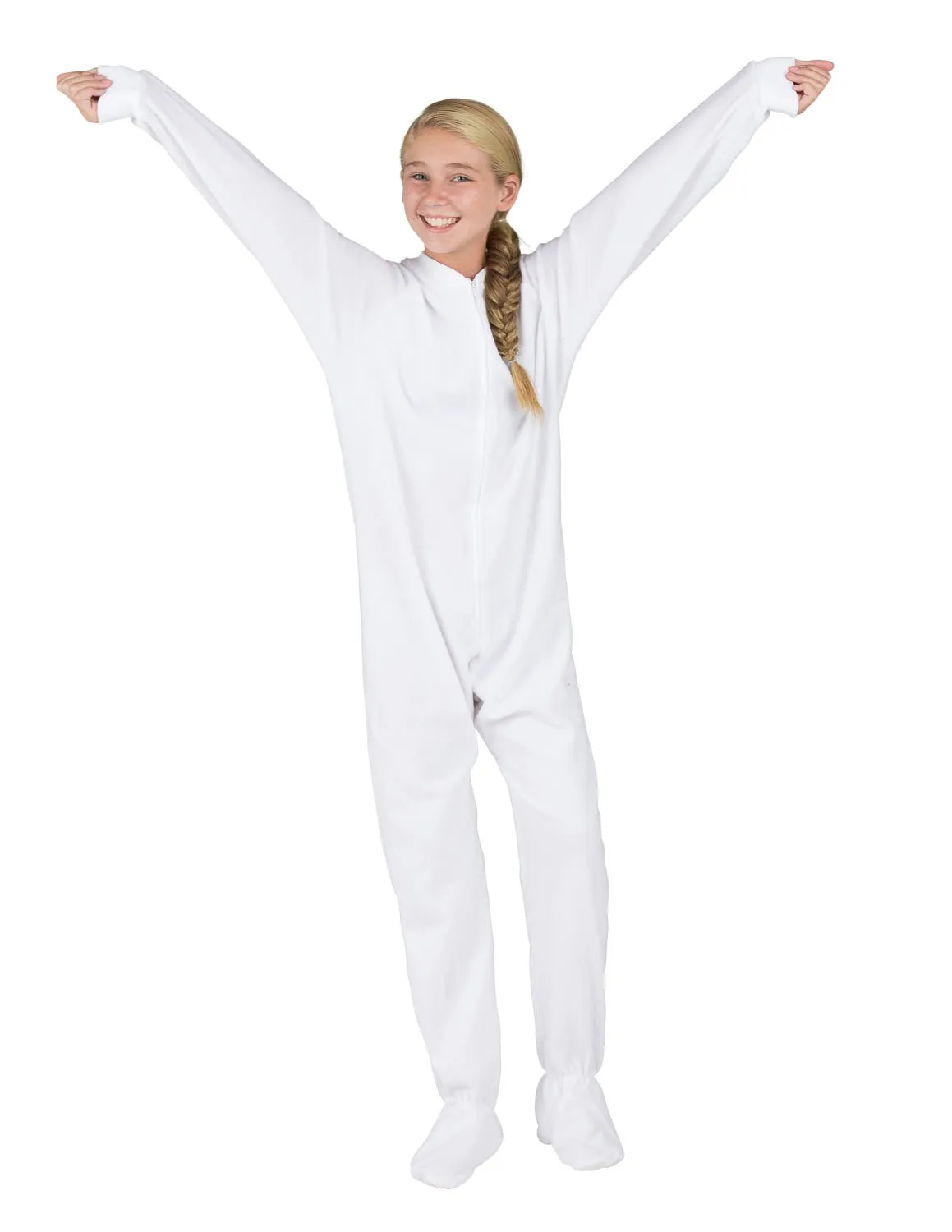 Arctic White Kids Fleece Onesie