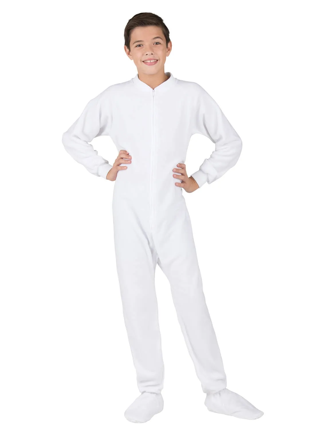 Arctic White Kids Fleece Onesie