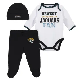 Baby Boys Jacksonville Jaguars 3-Piece Bodysuit, Pant and Cap Set