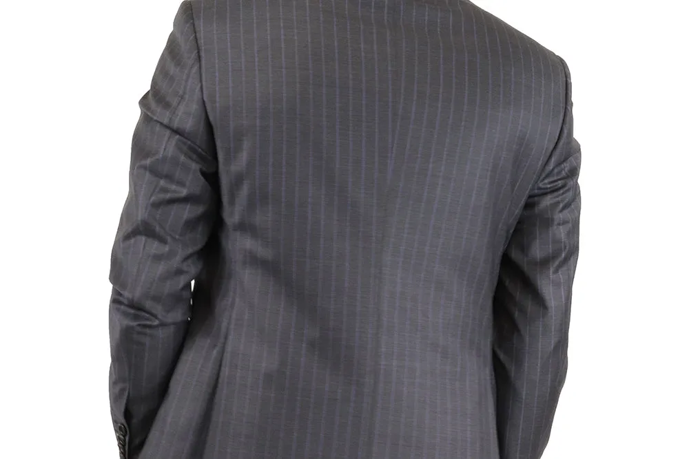 Bagozza 3-Piece Suit - Grey Pin Stripe (100% Wool)