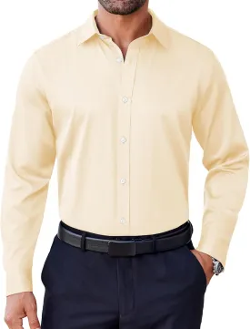 COOFANDY Mens Dress Shirt Long Sleeve Wrinkle Free Formal Shirts Business Casual Button Down Shirts