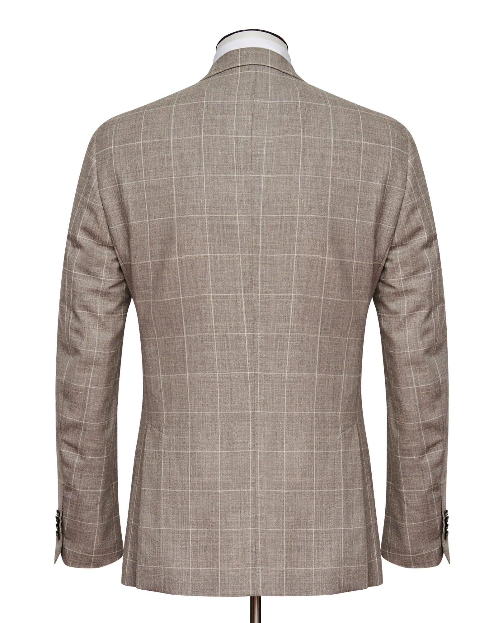 Corso Suit - Taupe Windowpane - LUCKY LAST