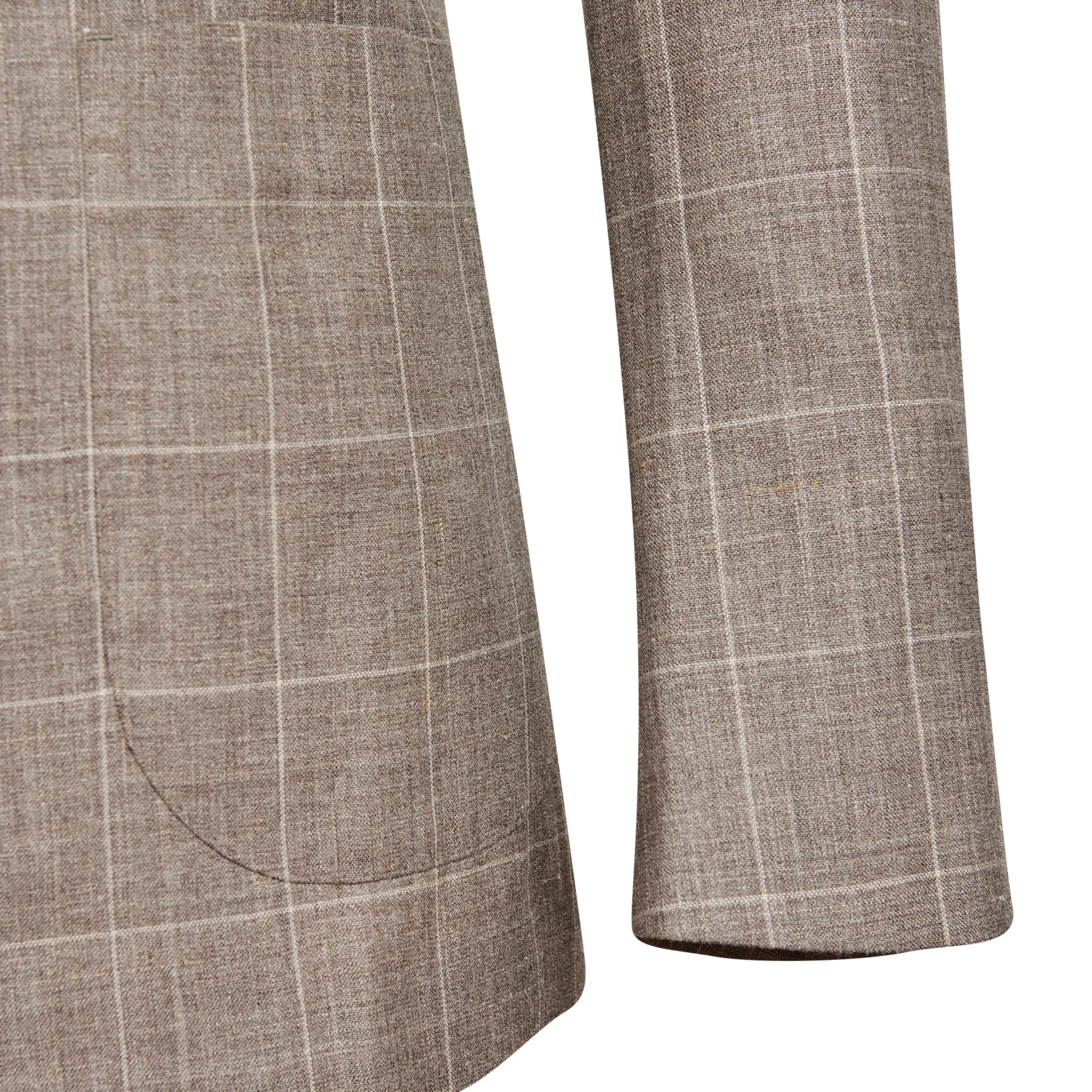 Corso Suit - Taupe Windowpane - LUCKY LAST