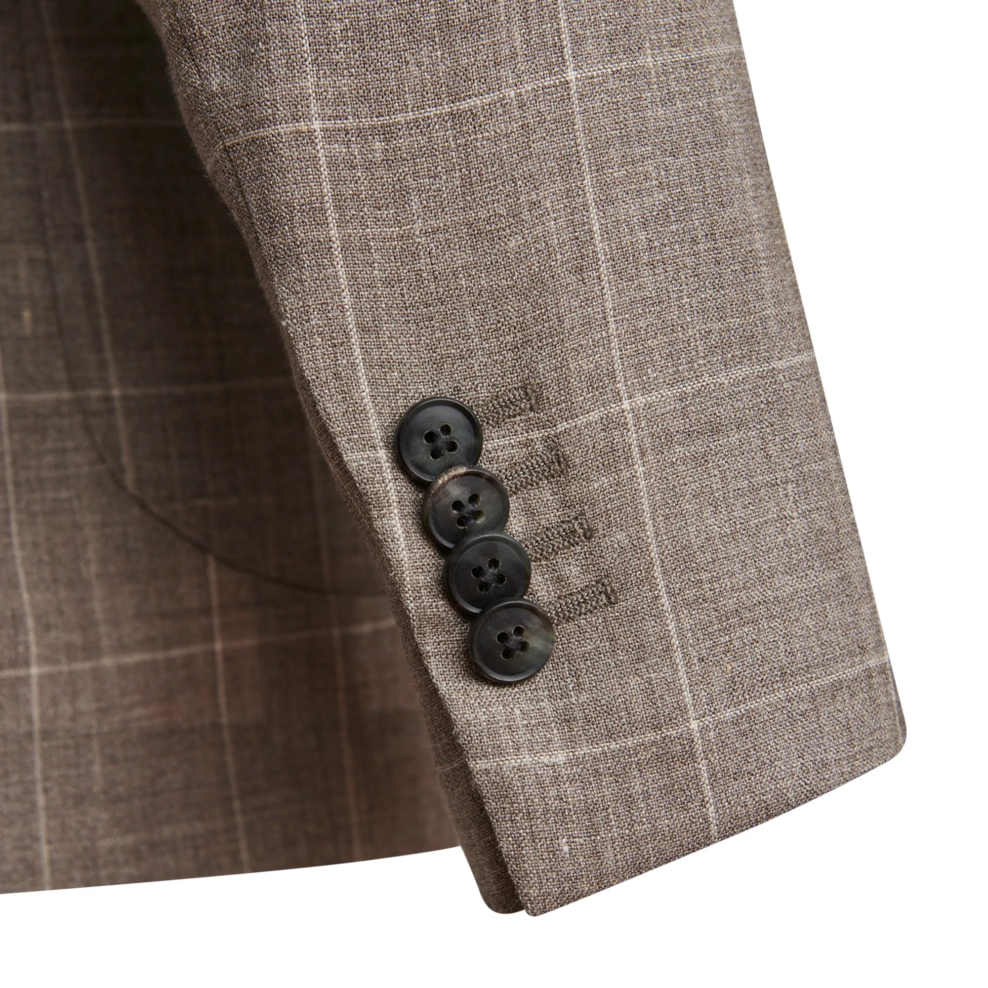 Corso Suit - Taupe Windowpane - LUCKY LAST