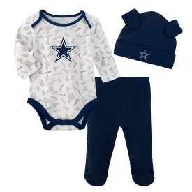 Cowboys Bodysuit, Pants and Cap Set