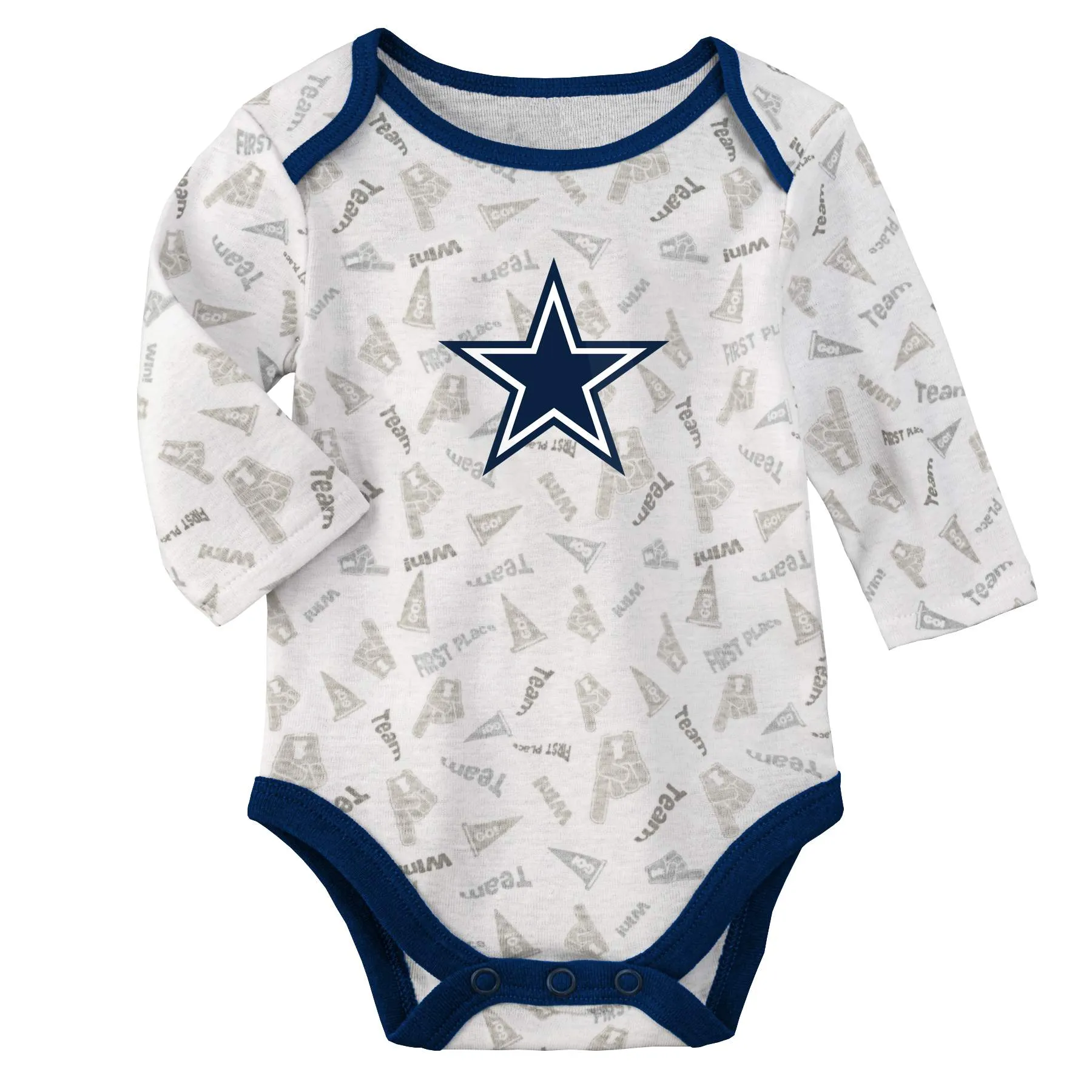 Cowboys Bodysuit, Pants and Cap Set