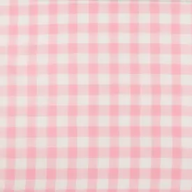 Crepe Chiffon - DAISY - Big Checks - Pink