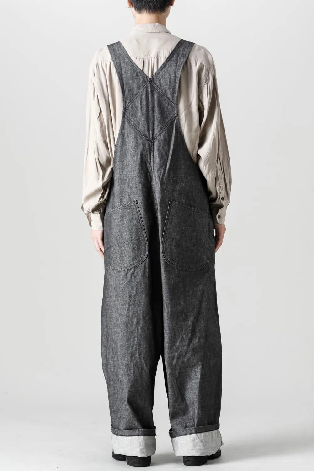 Crotch Over-All - 10oz Black Denim