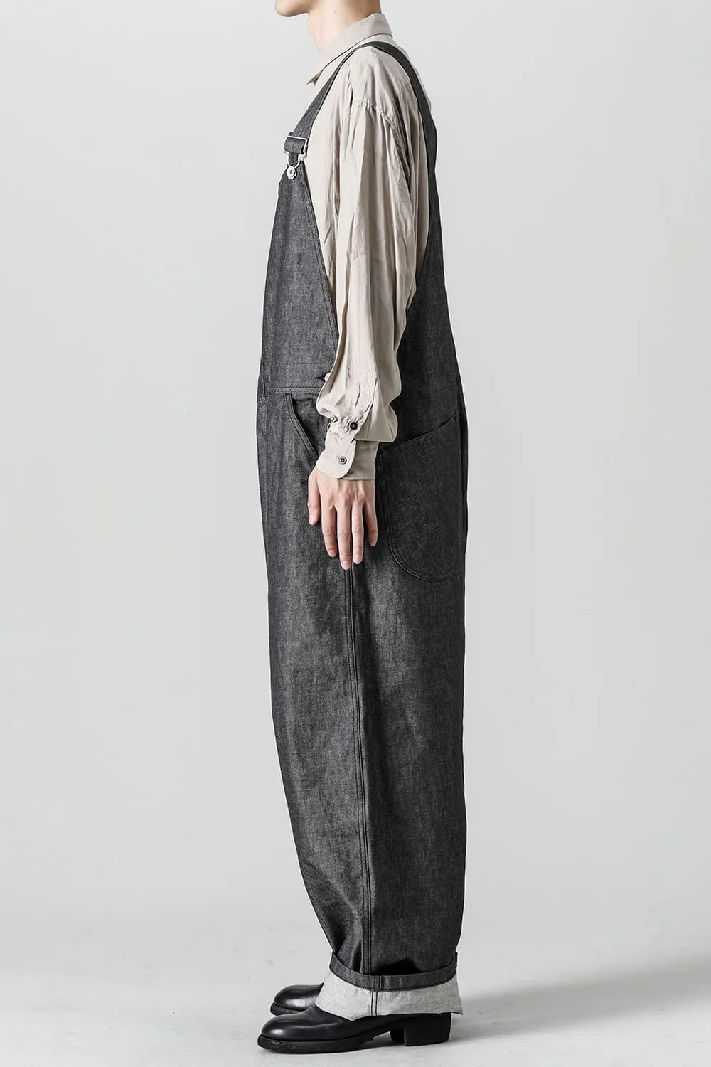 Crotch Over-All - 10oz Black Denim