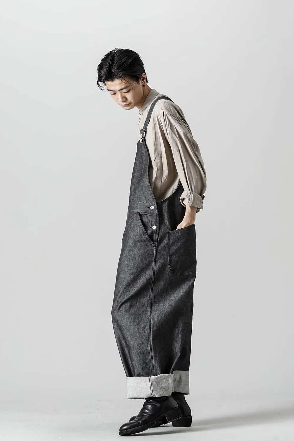 Crotch Over-All - 10oz Black Denim
