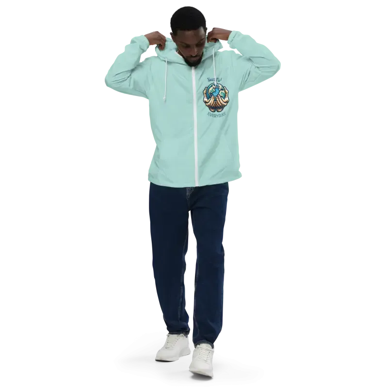 Earth Day Unisex Lightweight Zip Windbreaker