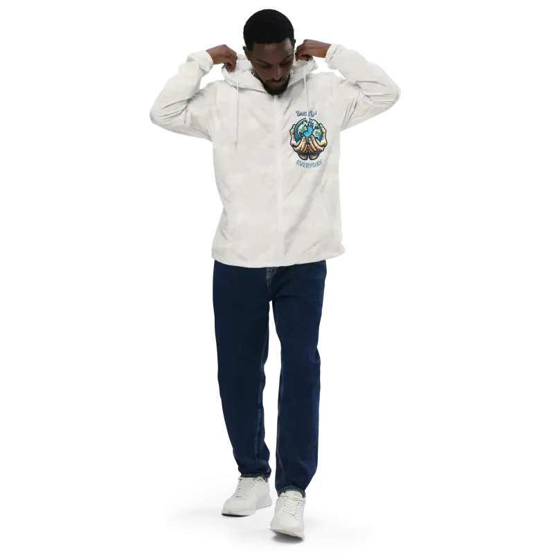 Earth Day Unisex Lightweight Zip Windbreaker
