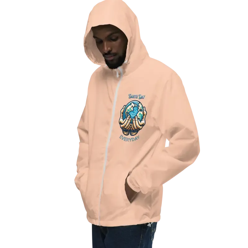 Earth Day Unisex Lightweight Zip Windbreaker