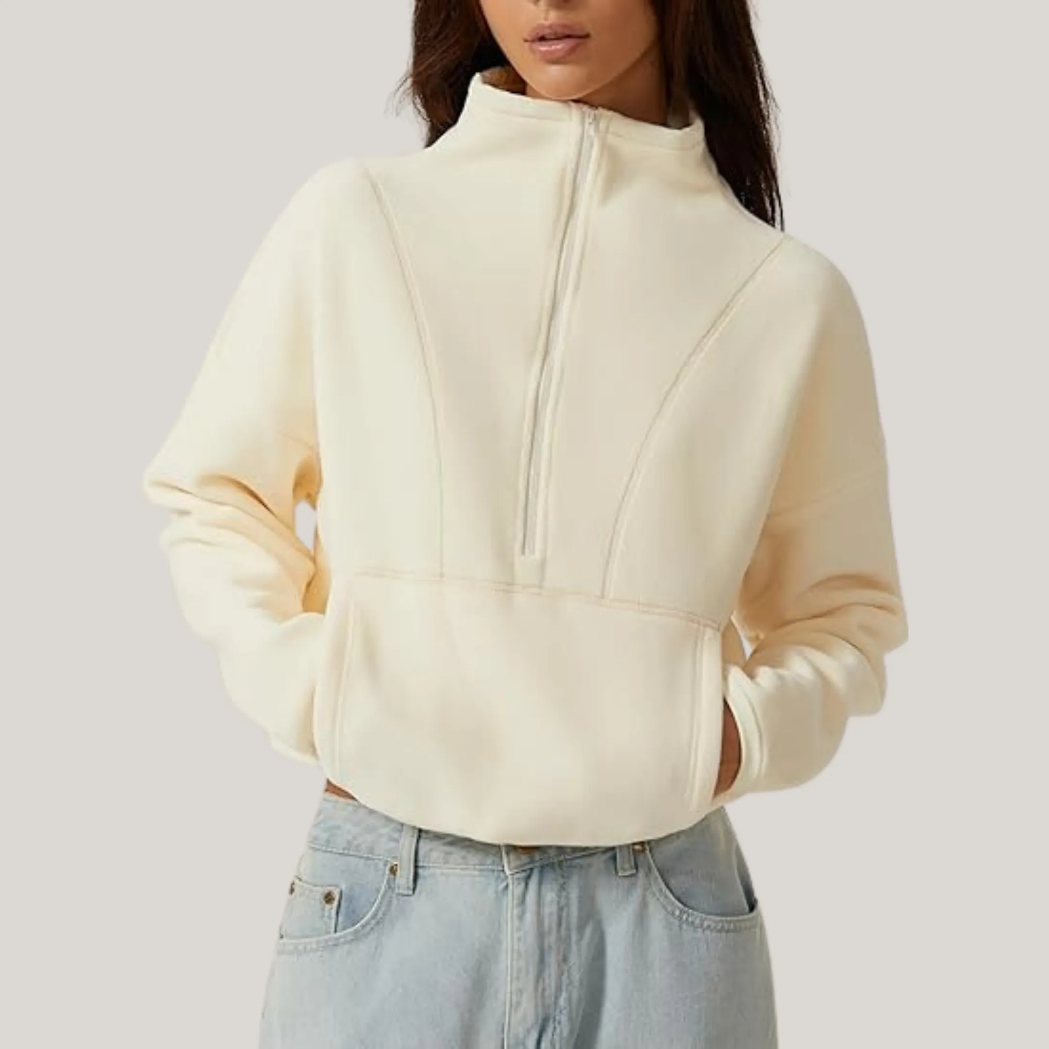 Evie - Half Zip Sweatshirt