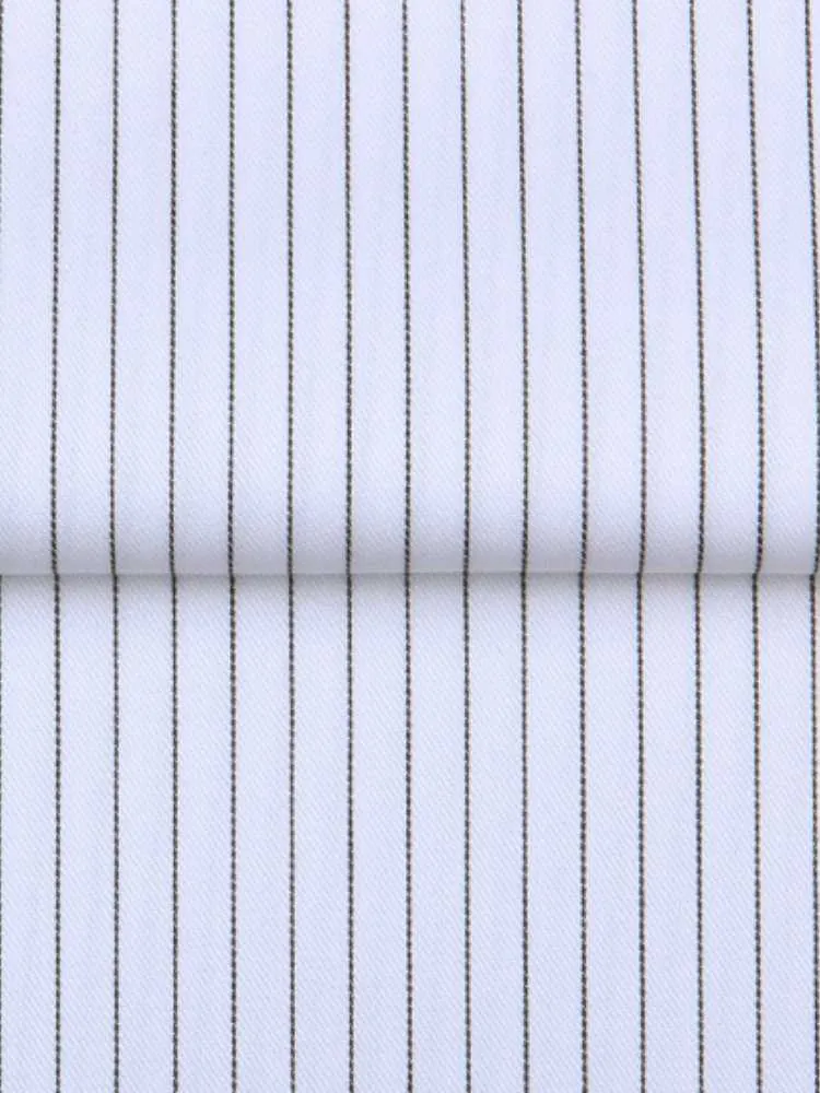 Extreme Cutaway Non-Iron Black Thin Stripes Shirt