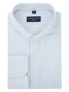 Extreme Cutaway Non-Iron Black Thin Stripes Shirt