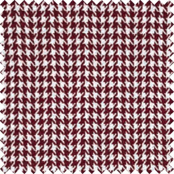 'Gunner' Crimson Houndstooth Long Sleeve Beyond Non-Iron® Cotton Sport Shirt by Batton