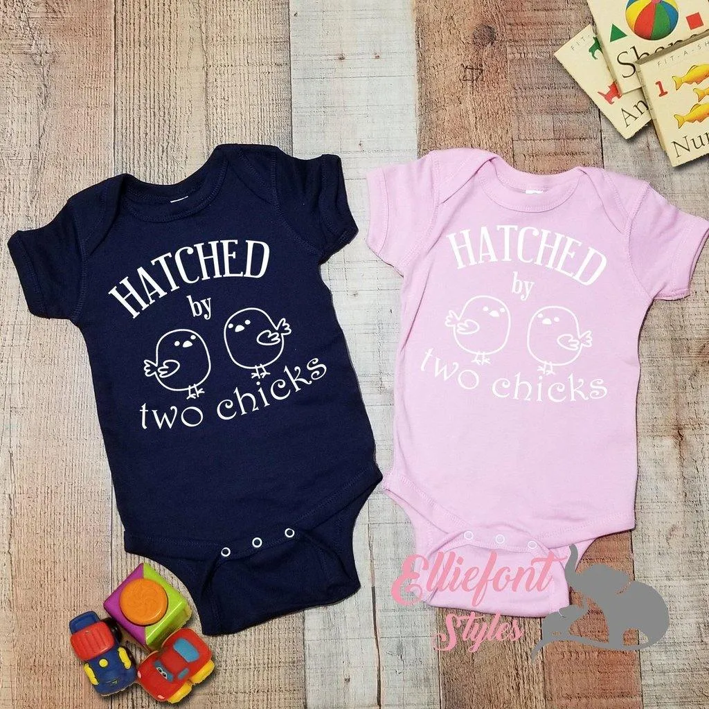 Hatched By Two Chicks Infant Bodysuit