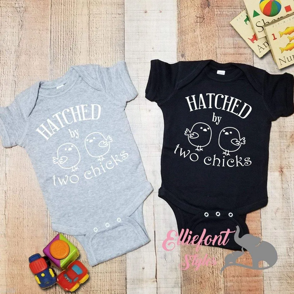 Hatched By Two Chicks Infant Bodysuit