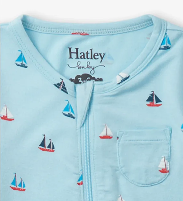 Hatley Tiny Sailboats Bamboo Coverall