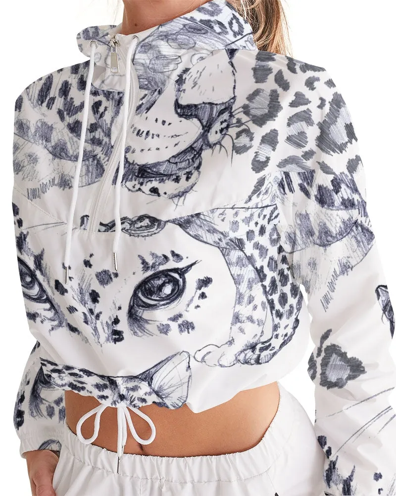 I'm a Tiger Women's Cropped Windbreaker