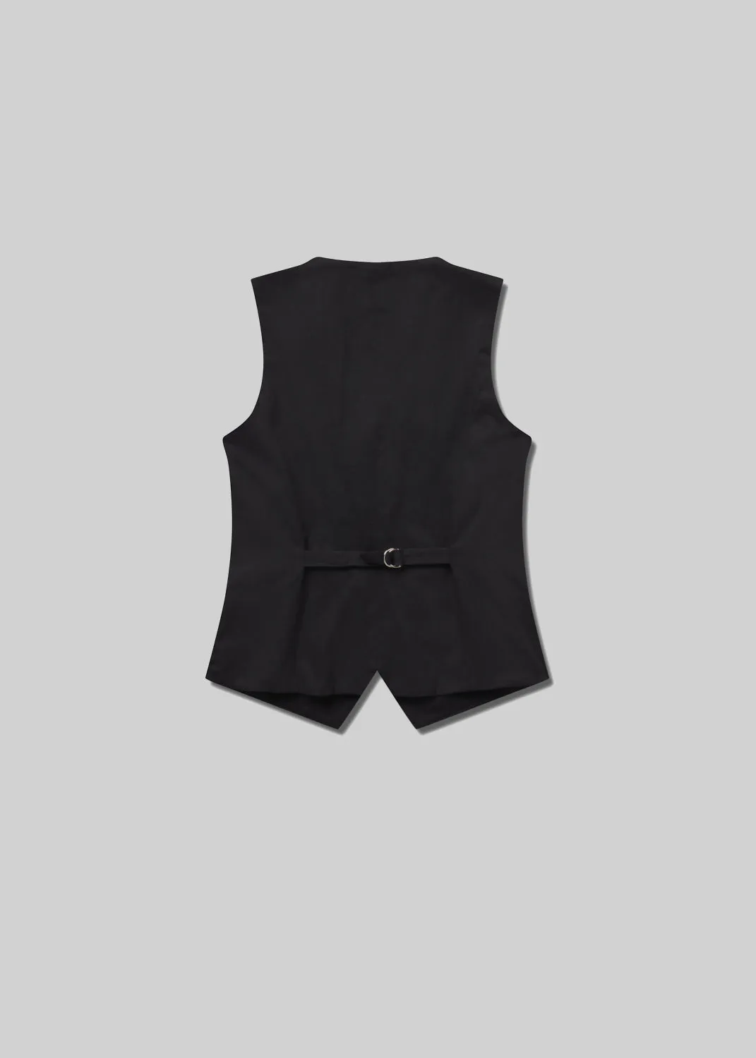 Jasmin Long Vest in Black