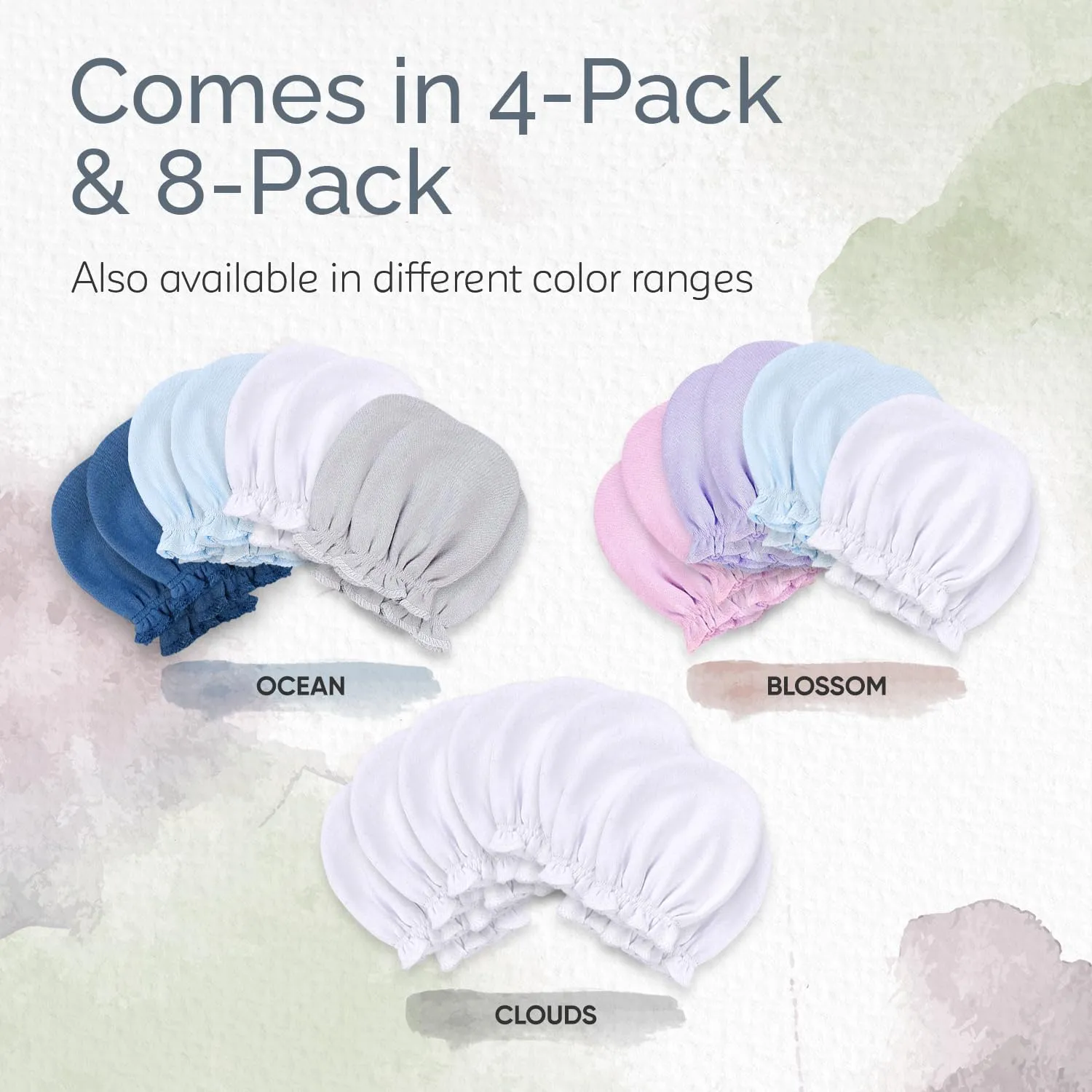 KiddyCare Hand Mittens No Scratch for Newborn Baby Boy/girl - Infant Gloves Mitts for 0-6 Months - Preemie Mittens for Babies