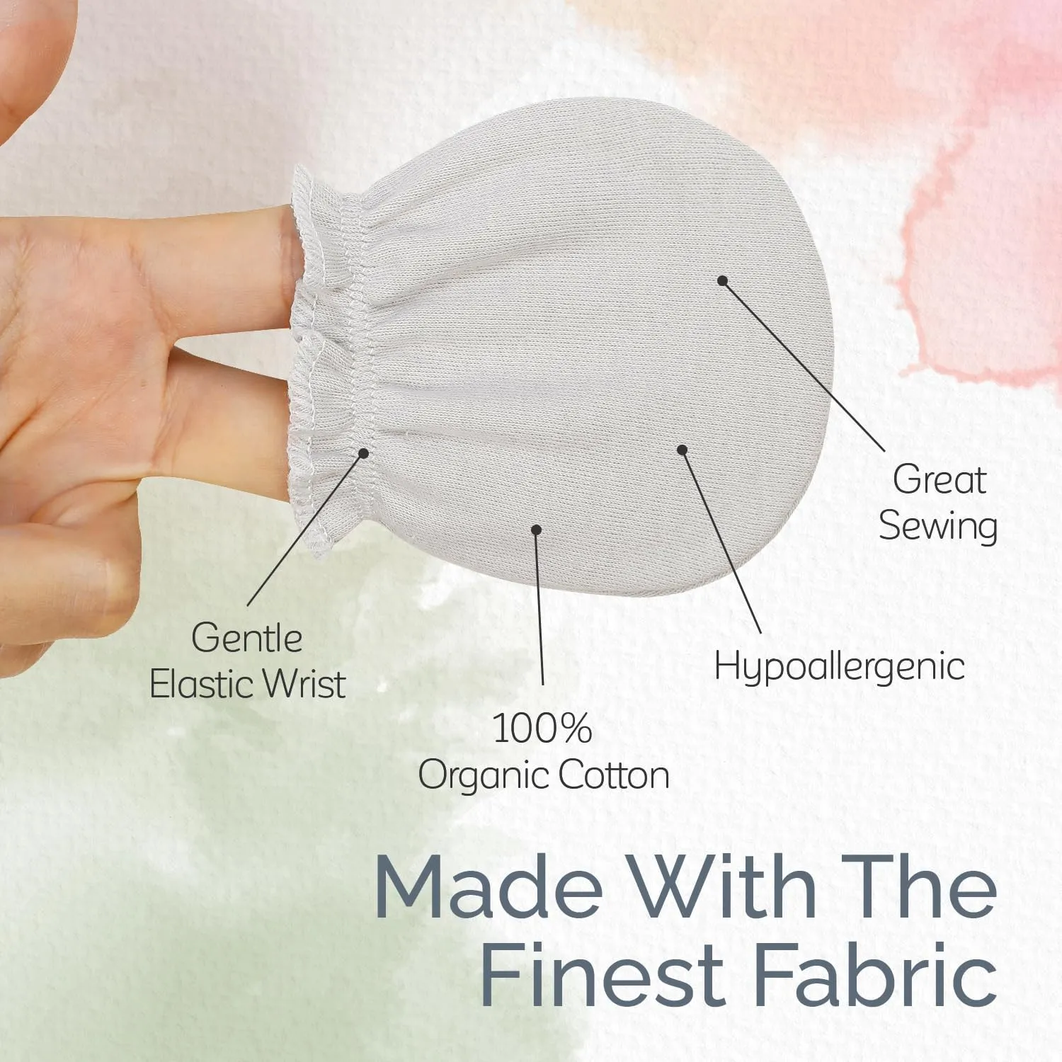 KiddyCare Hand Mittens No Scratch for Newborn Baby Boy/girl - Infant Gloves Mitts for 0-6 Months - Preemie Mittens for Babies