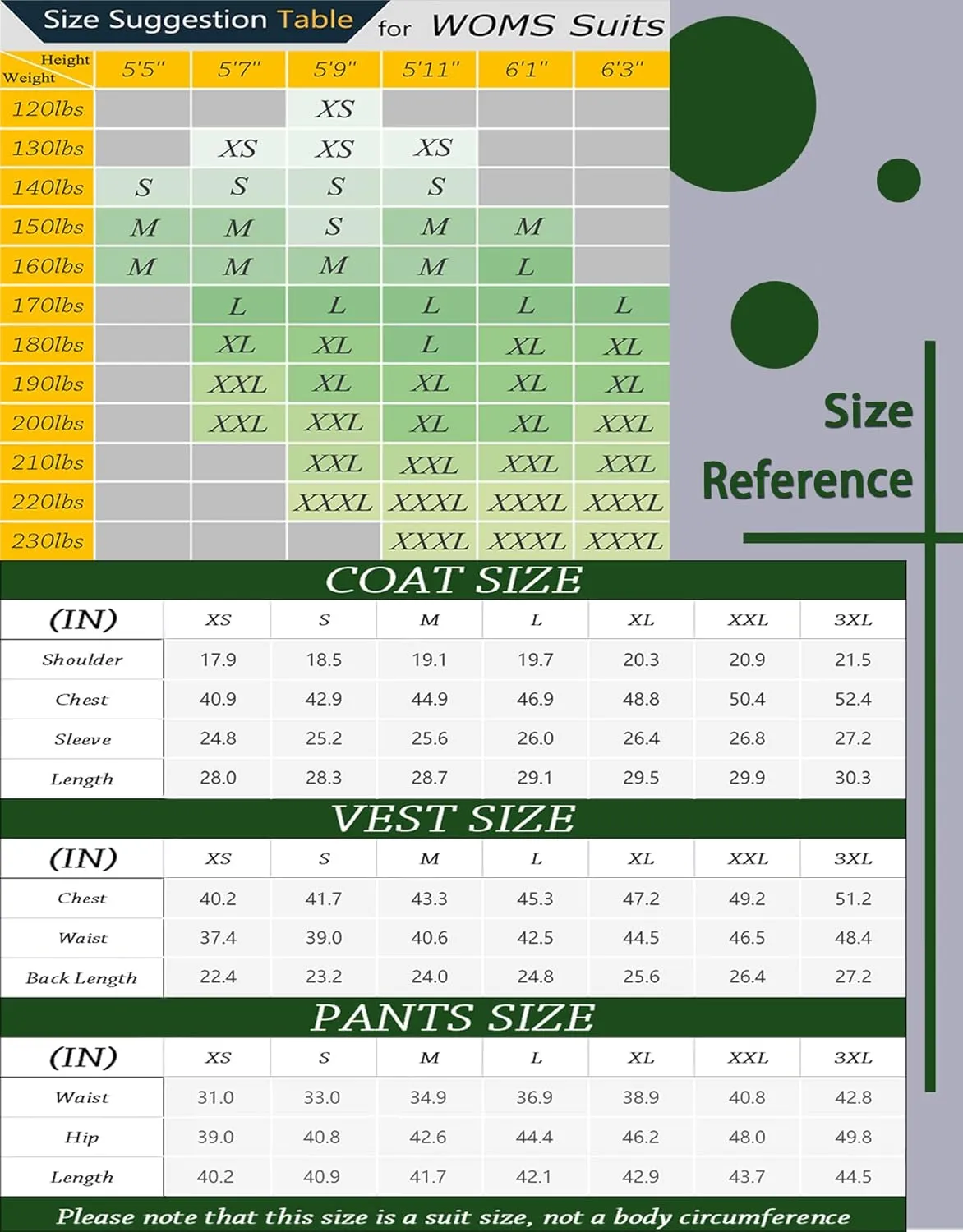 Mens 3 Piece Slim Fit Suit Set, 2 Button Solid Blazer Jacket Vest Pants Business Tuxedo