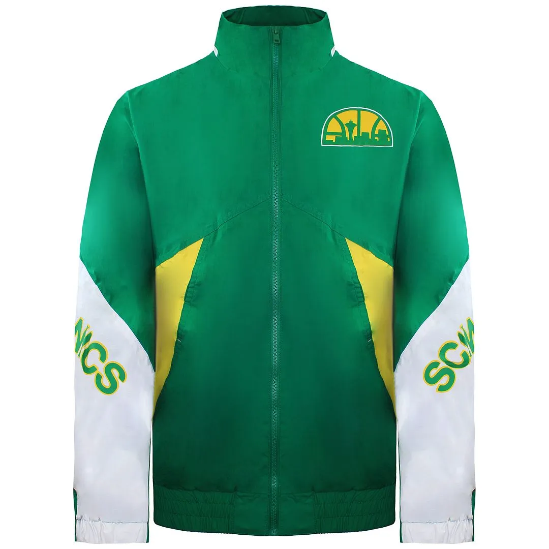 Mitchell & Ness Seattle Supersonics Mens Windbreaker Jacket