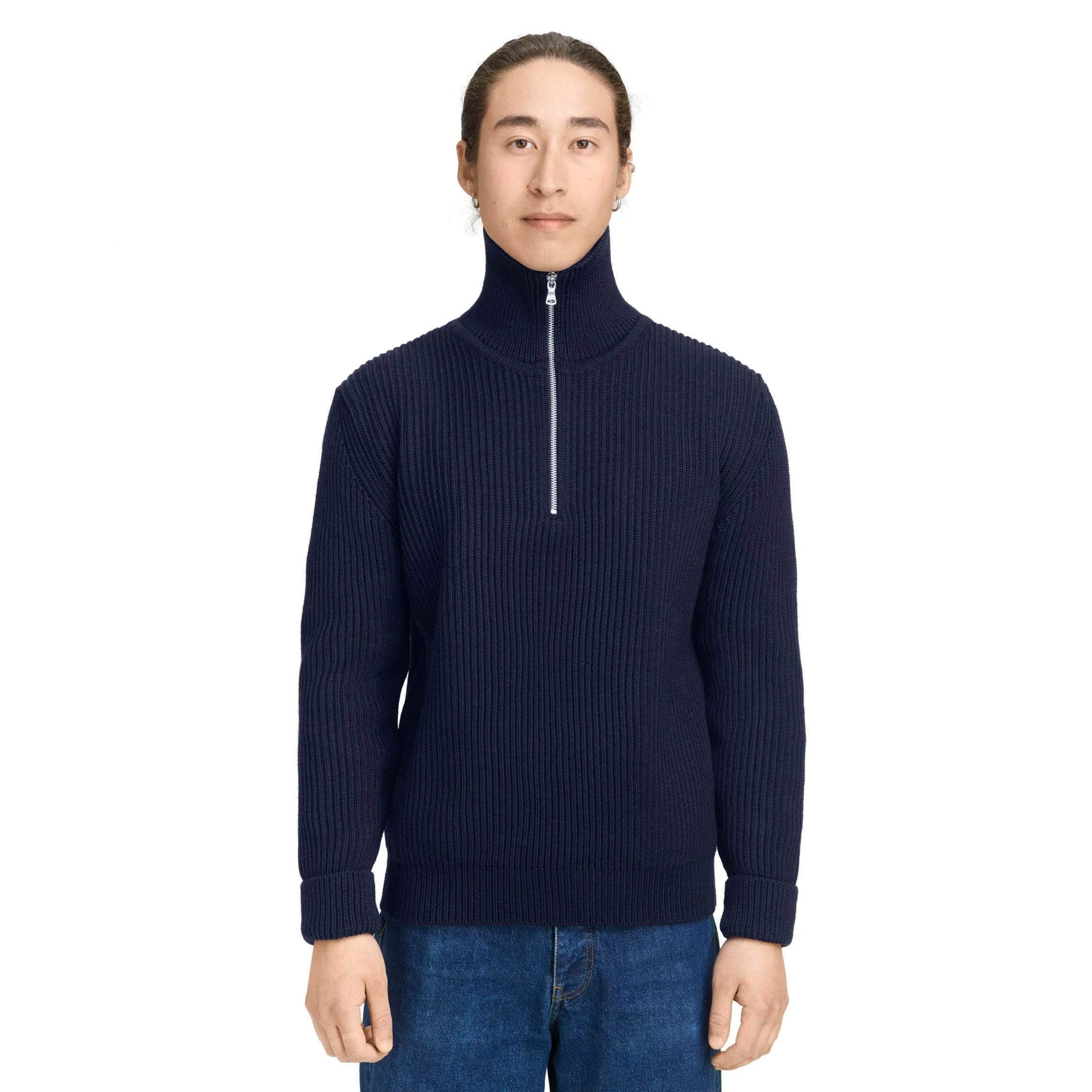 Navy Half-Zip Dark Indigo