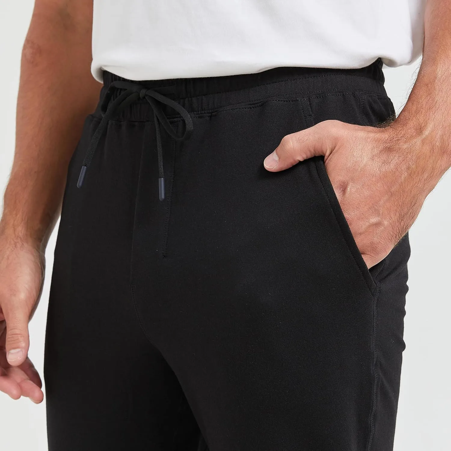 netdraw Men's Ultra Cozy Viscose Bamboo Sweatpants Cotton Lounge Casual Jogger Tapered Pants