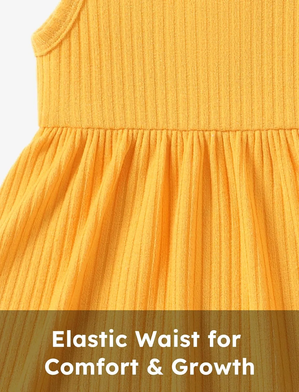 PATPAT Baby Toddler Girl Dresses Infant Sleeveless Summer Tank Dress Sundress Long Sleeve Fall Dress Rib Knit with Headband