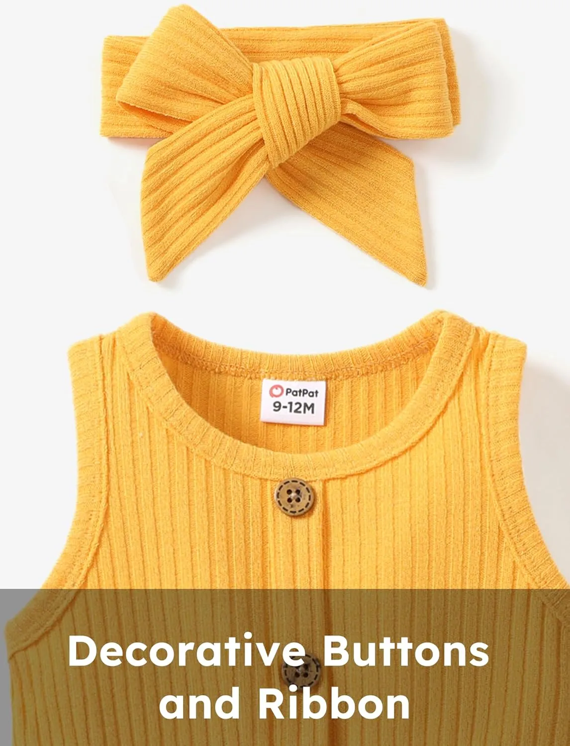 PATPAT Baby Toddler Girl Dresses Infant Sleeveless Summer Tank Dress Sundress Long Sleeve Fall Dress Rib Knit with Headband