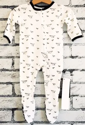 Peregrine Kidswear Paper Airplane Footie