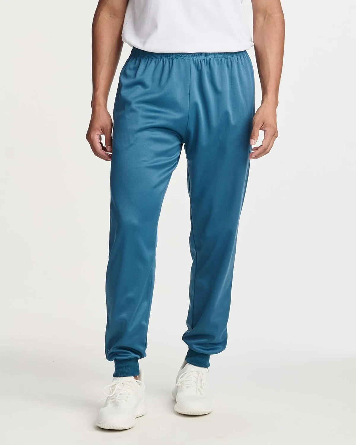 Real Essentials 3 Pack: Men's Tricot Active Athletic Casual Jogger Fleece Lined Sweatpants Pockets (Available in Big & Tall)