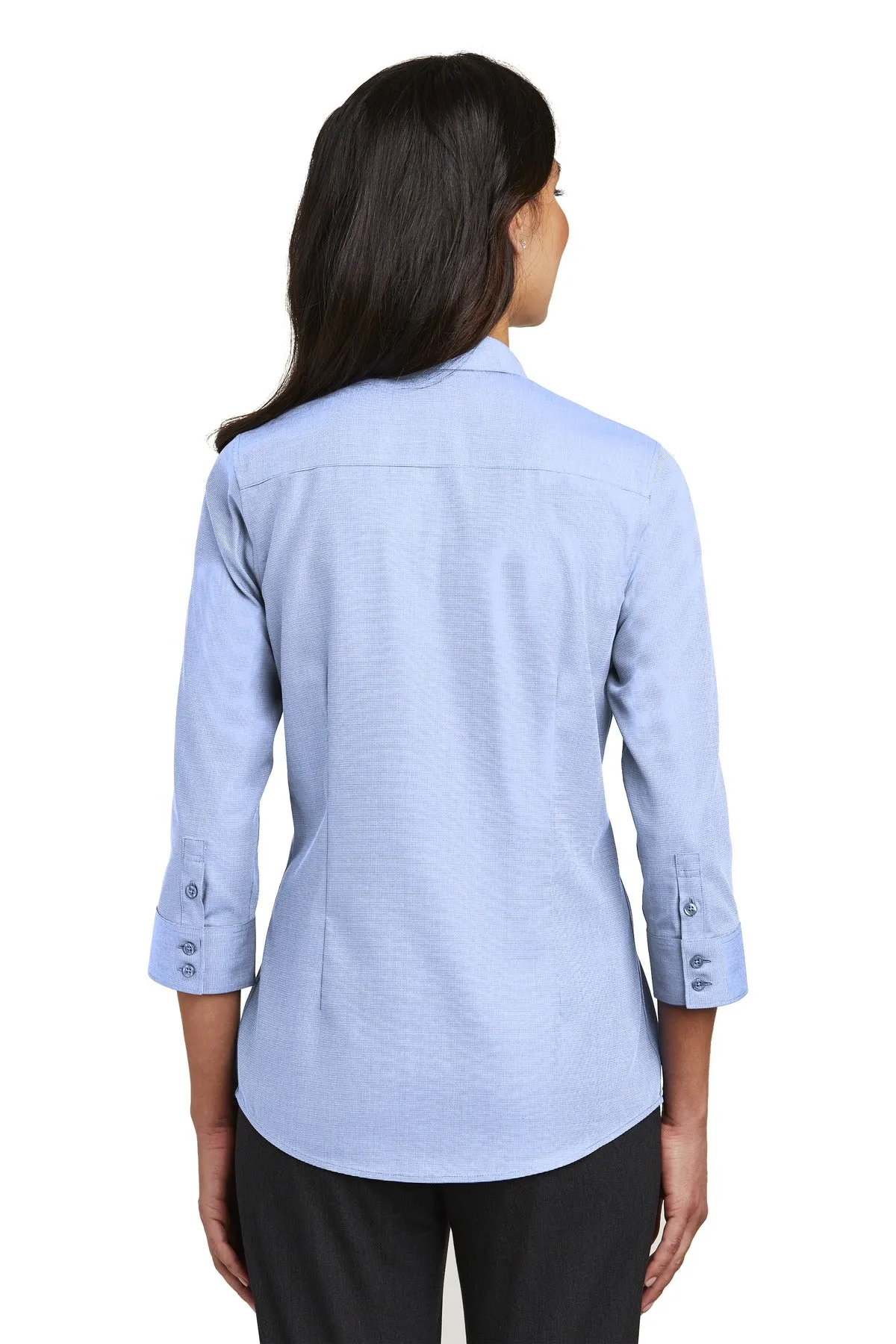 Red House Ladies 3/4-Sleeve Nailhead Non-Iron Shirt. RH690