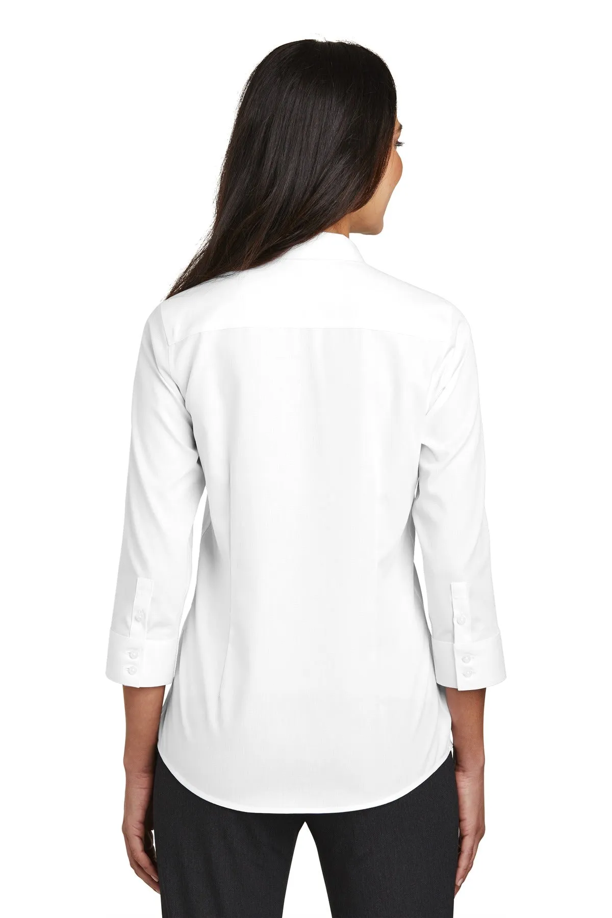 Red House Ladies 3/4-Sleeve Nailhead Non-Iron Shirt. RH690