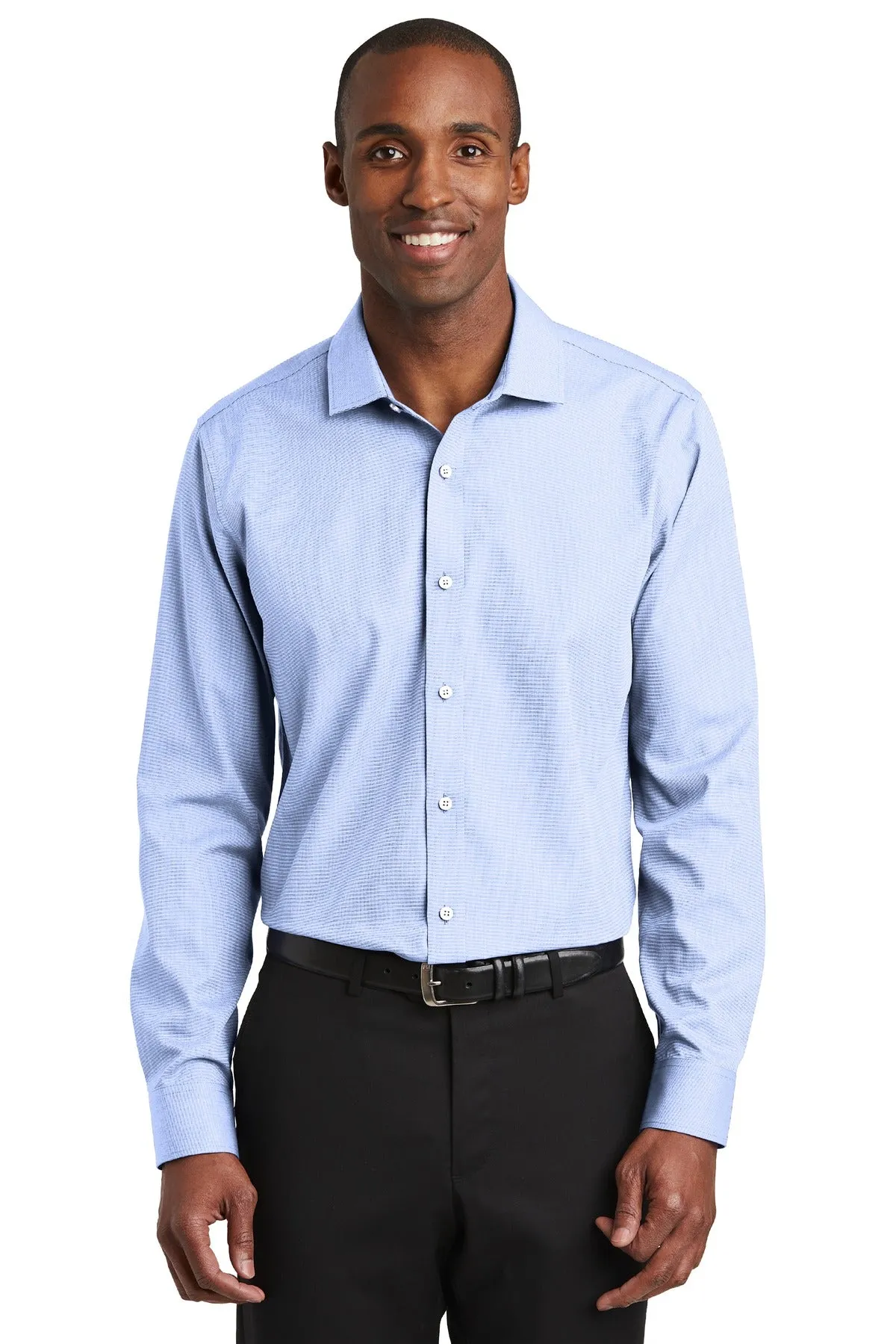 Red House Slim Fit Nailhead Non-Iron Shirt. RH390