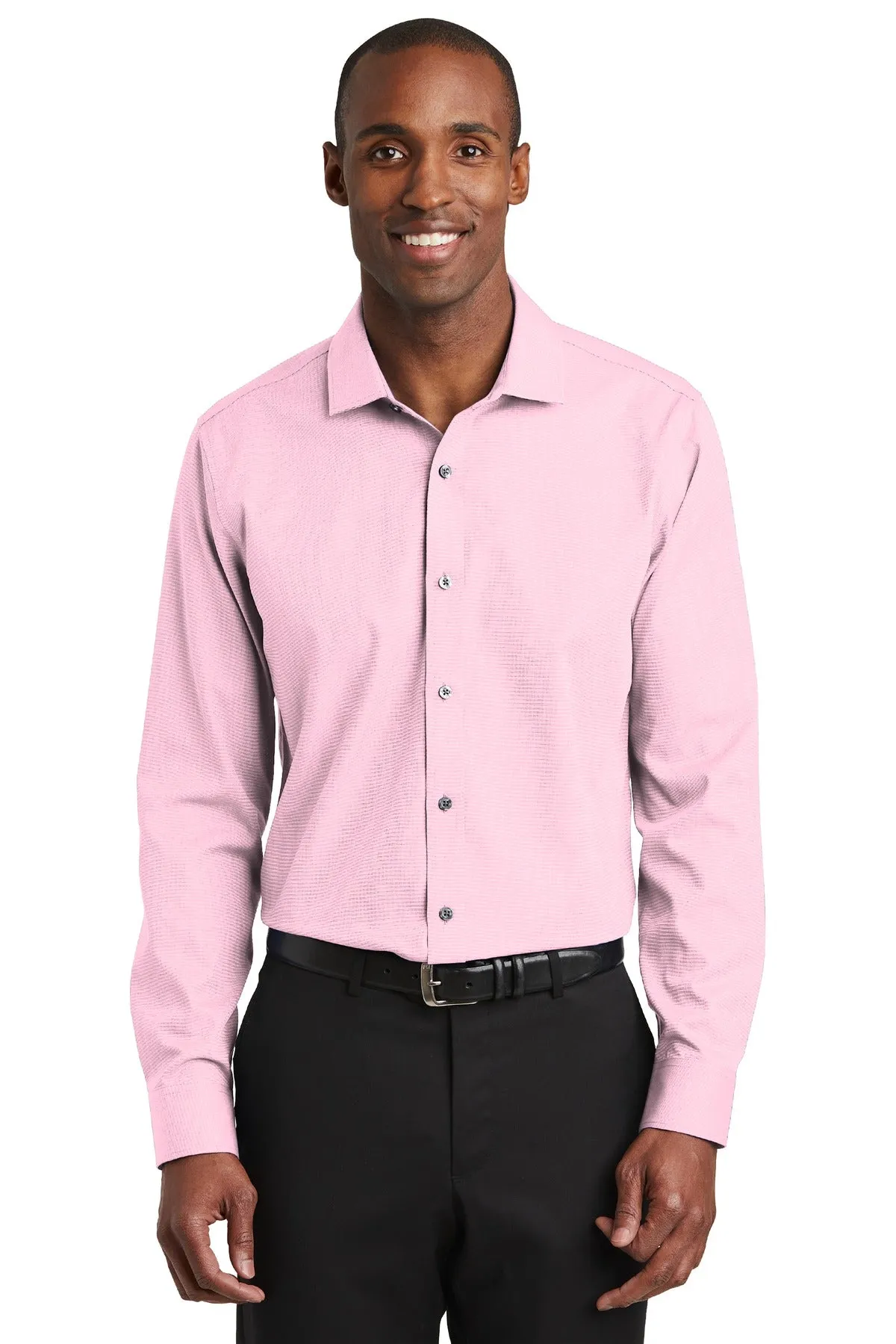 Red House Slim Fit Nailhead Non-Iron Shirt. RH390