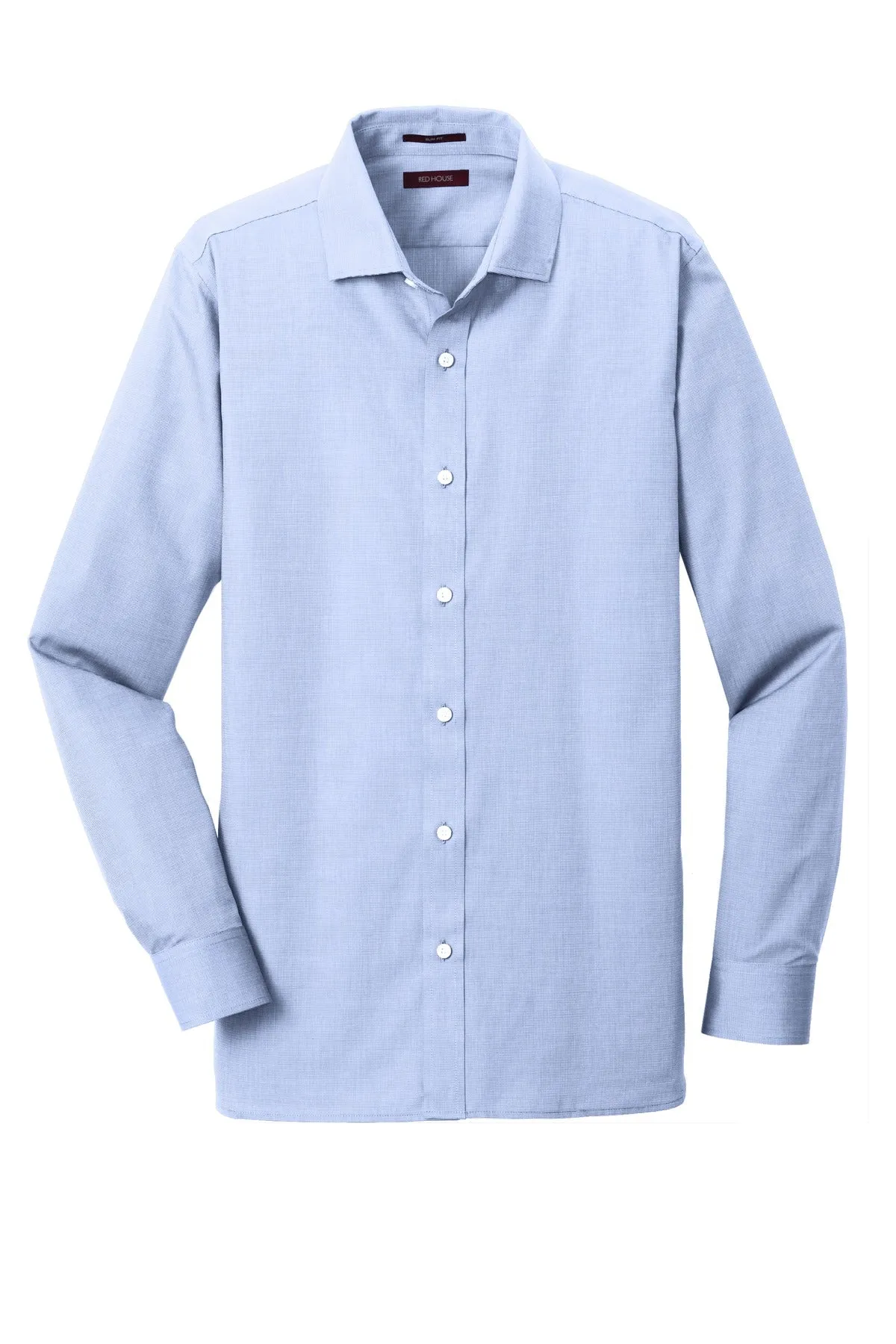 Red House Slim Fit Nailhead Non-Iron Shirt. RH390
