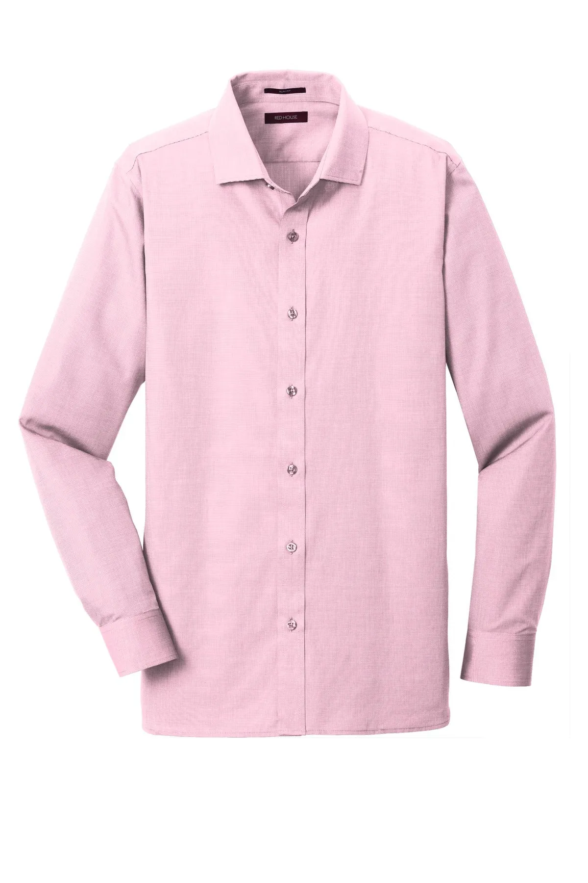 Red House Slim Fit Nailhead Non-Iron Shirt. RH390
