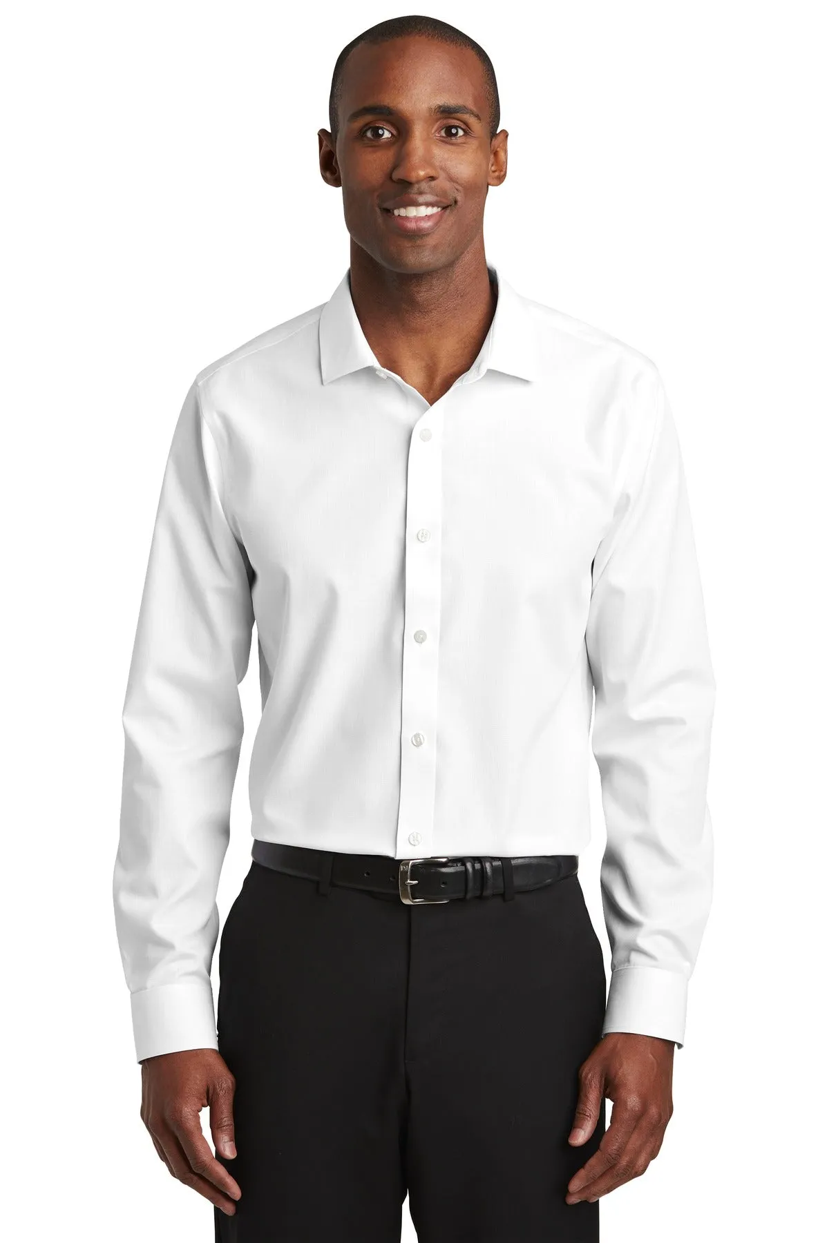 Red House Slim Fit Nailhead Non-Iron Shirt. RH390