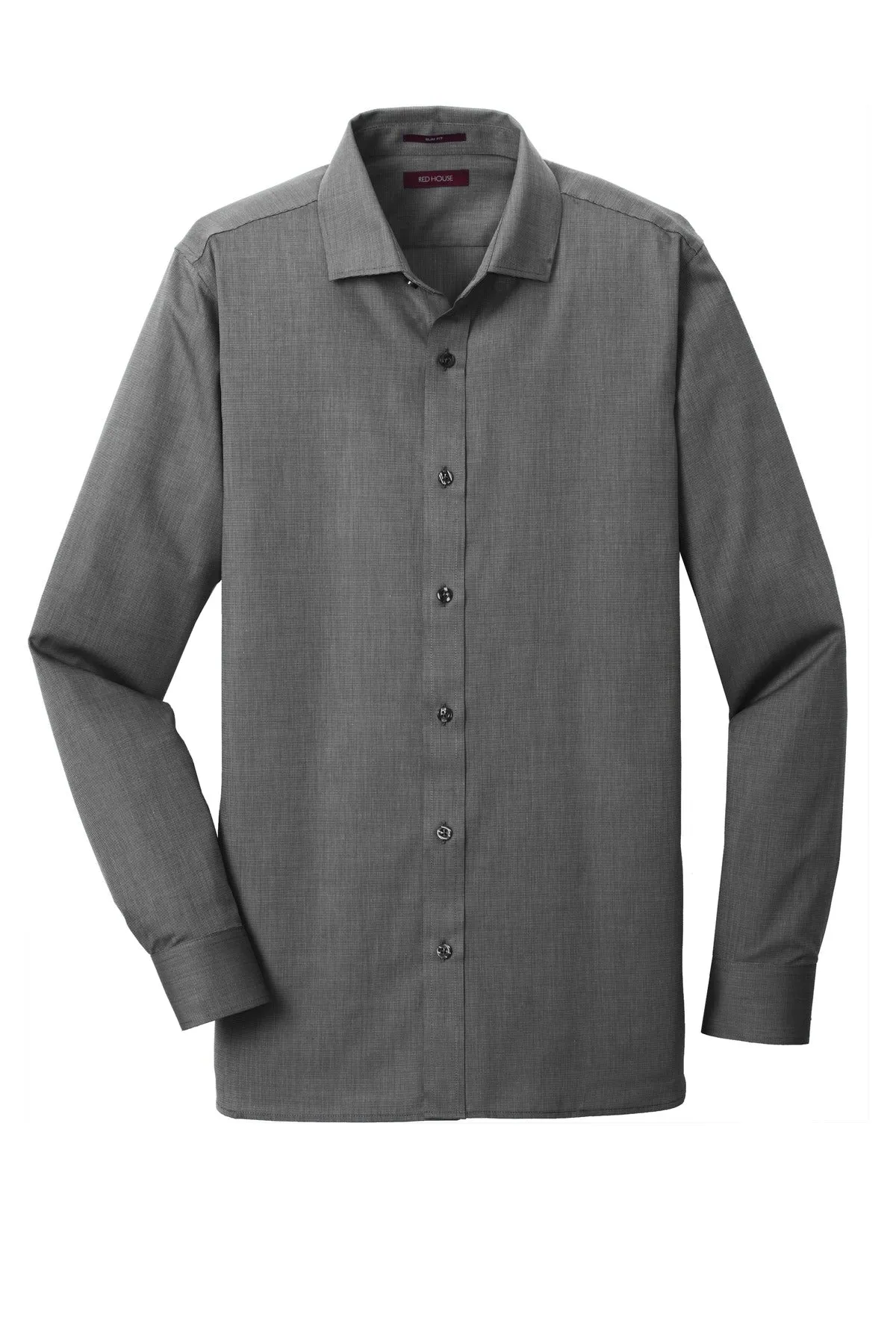 Red House Slim Fit Nailhead Non-Iron Shirt. RH390