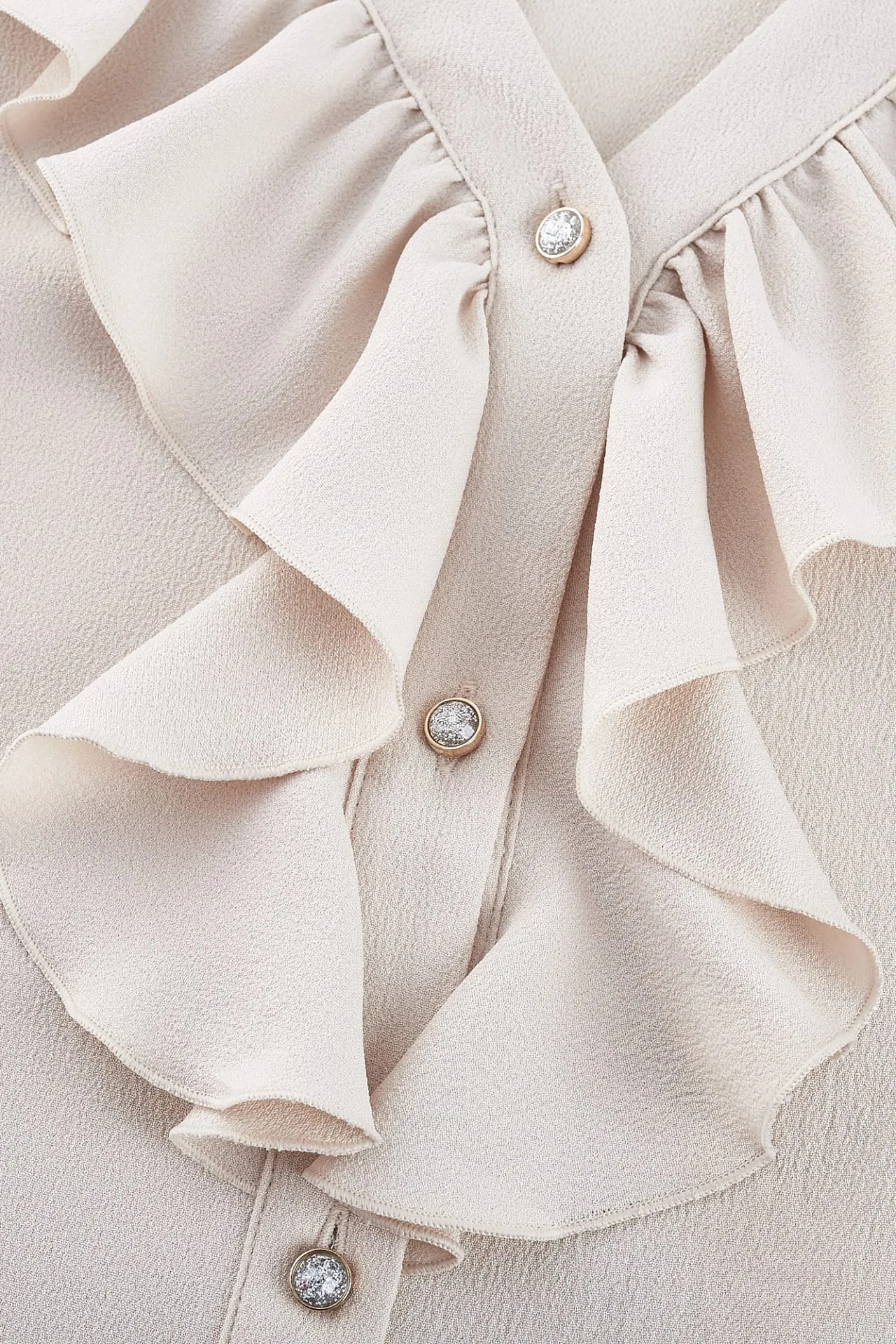 Ruffled Front Blouse