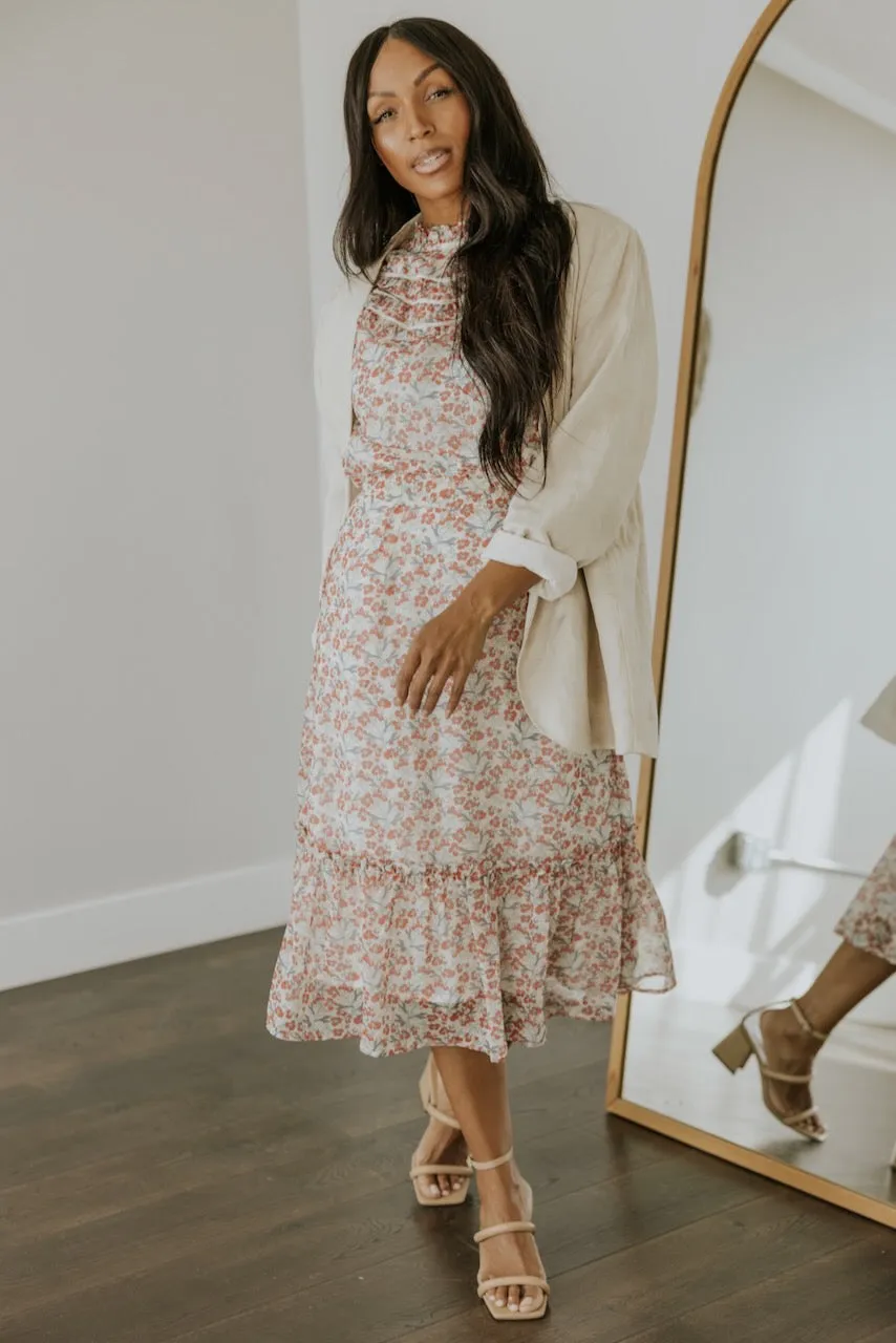 SALT Cressida Floral Ruffle Skirt